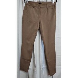 Express Lady's Size 8 Dark Tan Dress PantsExcellent Condition Stretch Fabric